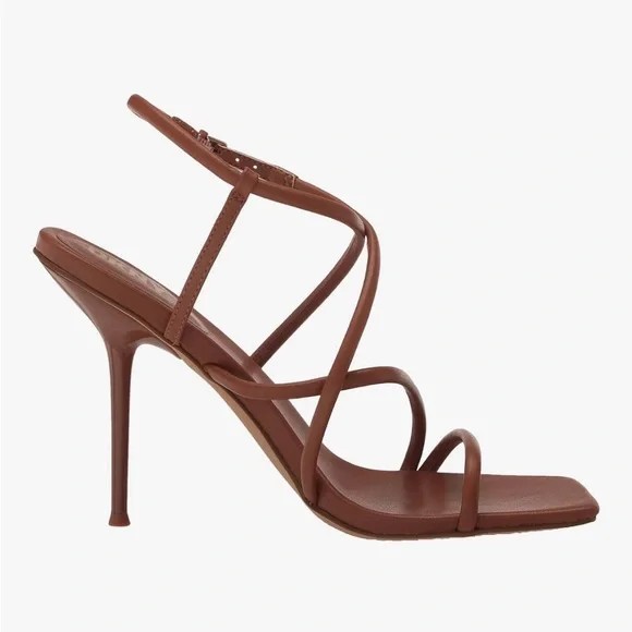DKNY Strappy High Heel Sandals – Dk Cognac
Size 6 | New with Box - Picture 7 of 9